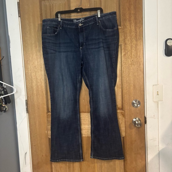 Wrangler Women's Deep Indigo Boot Cut Jeans 24w X 32 - Picture 1 of 6